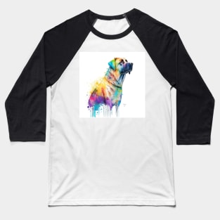 Anatolian Shepherd Dog In Watercolor & Pen Baseball T-Shirt